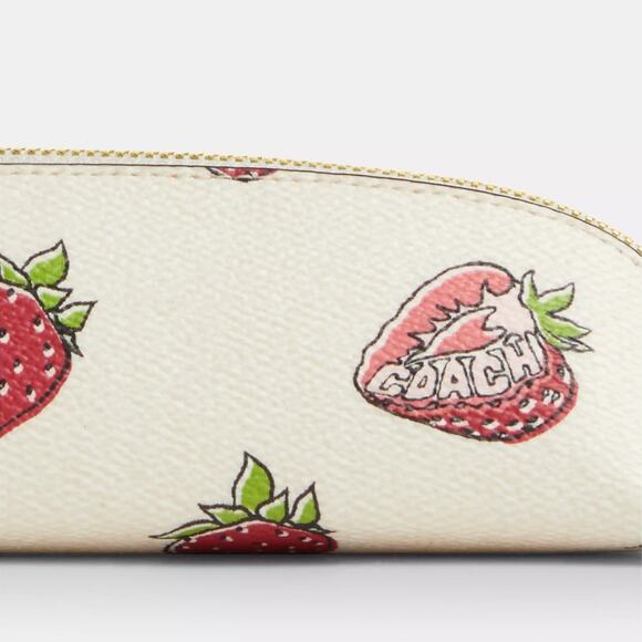 🍓Coach Pencil Case With Strawberry Print - Picture 3 of 10